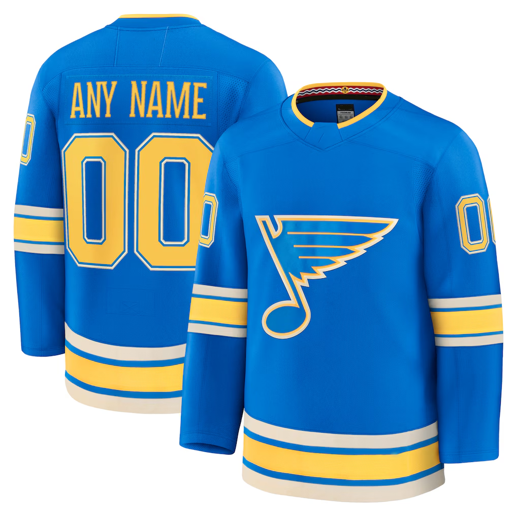 Mdoa Custom SL.Blues Blue Alternate Premium Jerseys