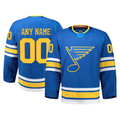 Mdoa Custom SL.Blues Blue Home Authentic Pro Jerseys