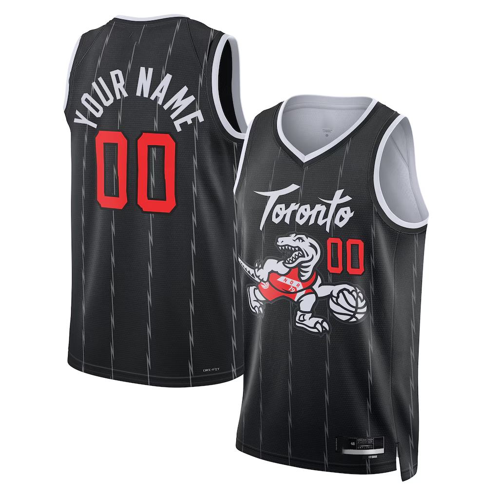 Mdoa Custom T.Raptors Black 202526 City Edition Swingman Jerseys