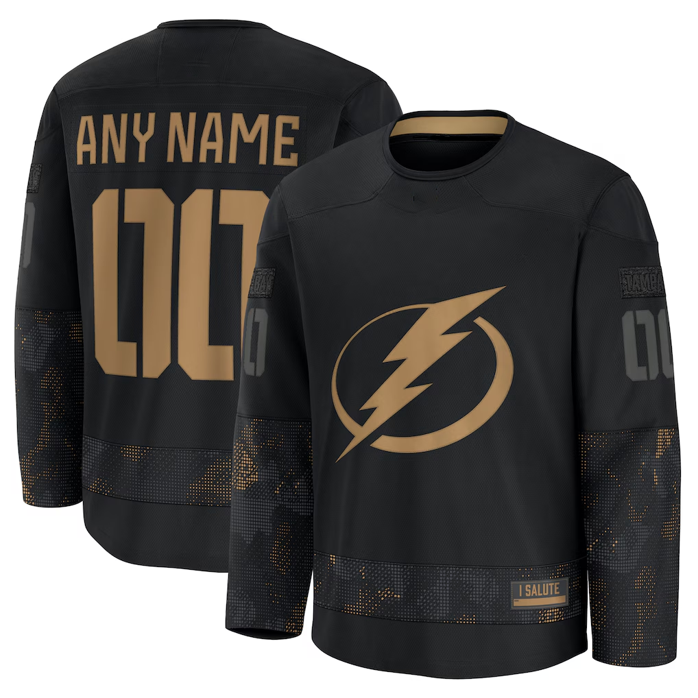 Mdoa Custom TB.Lightning Black 2024 Military Appreciation Practice Jerseys