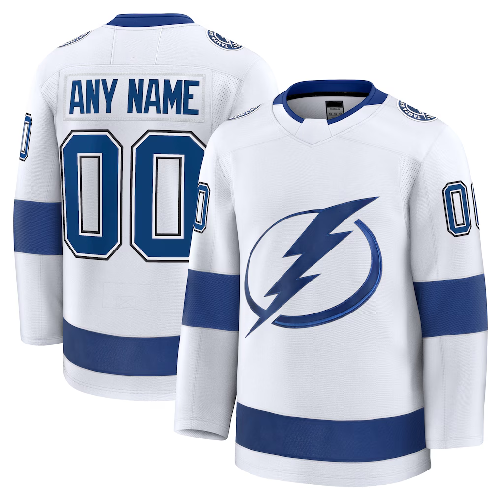 Mdoa Custom TB.Lightning White Away Premium Jerseys