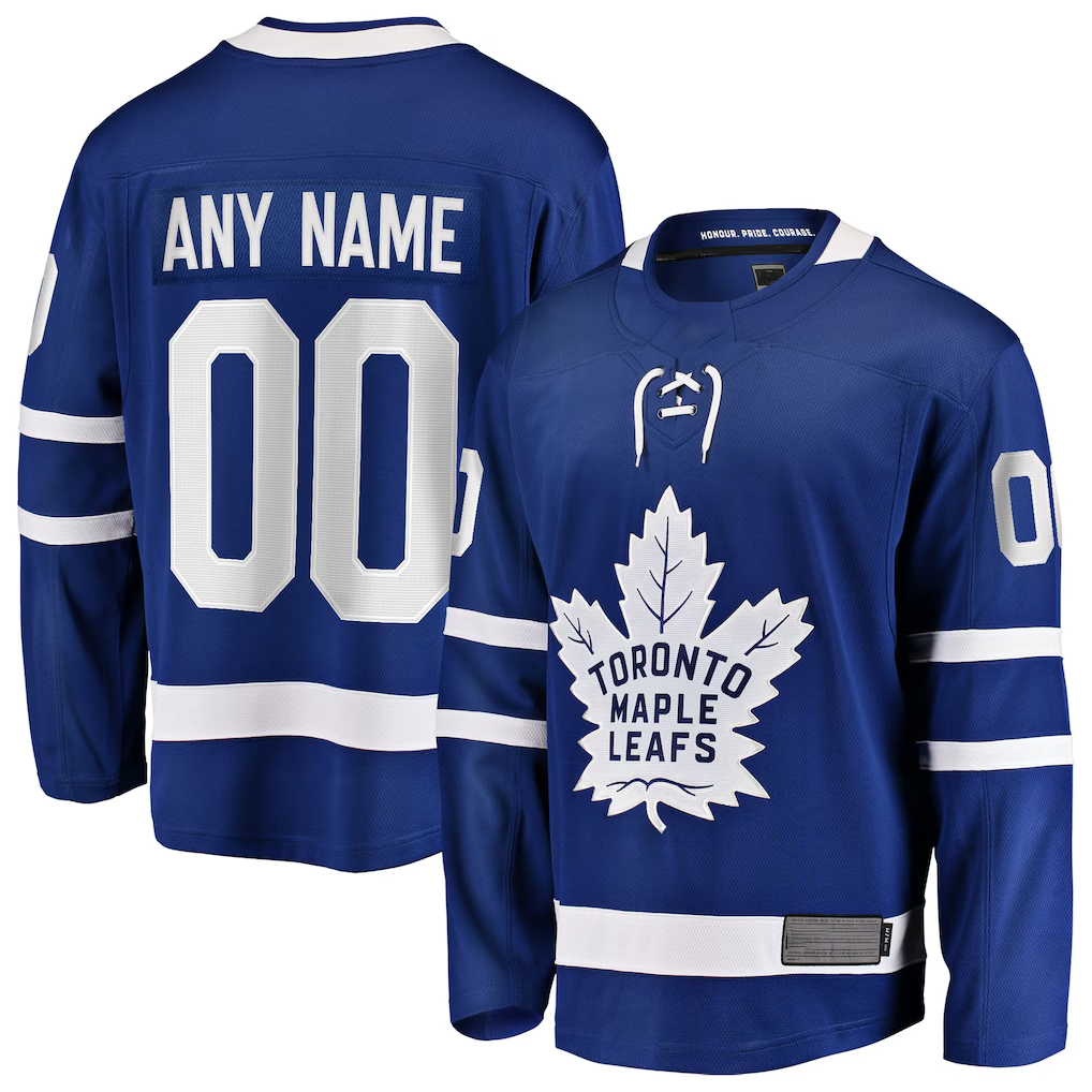 Mdoa Custom TM.Leafs Blue Home Breakaway Jerseys