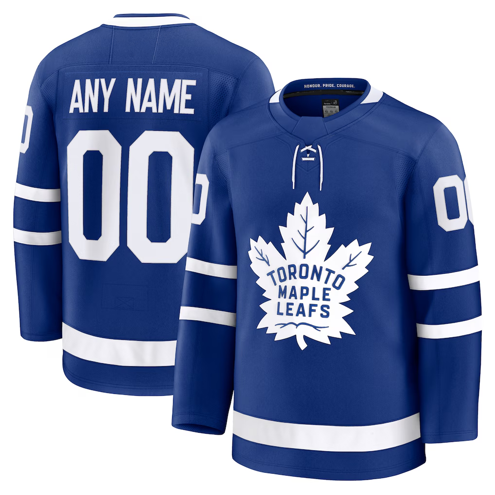 Mdoa Custom TM.Leafs Blue Home Premium Jerseys