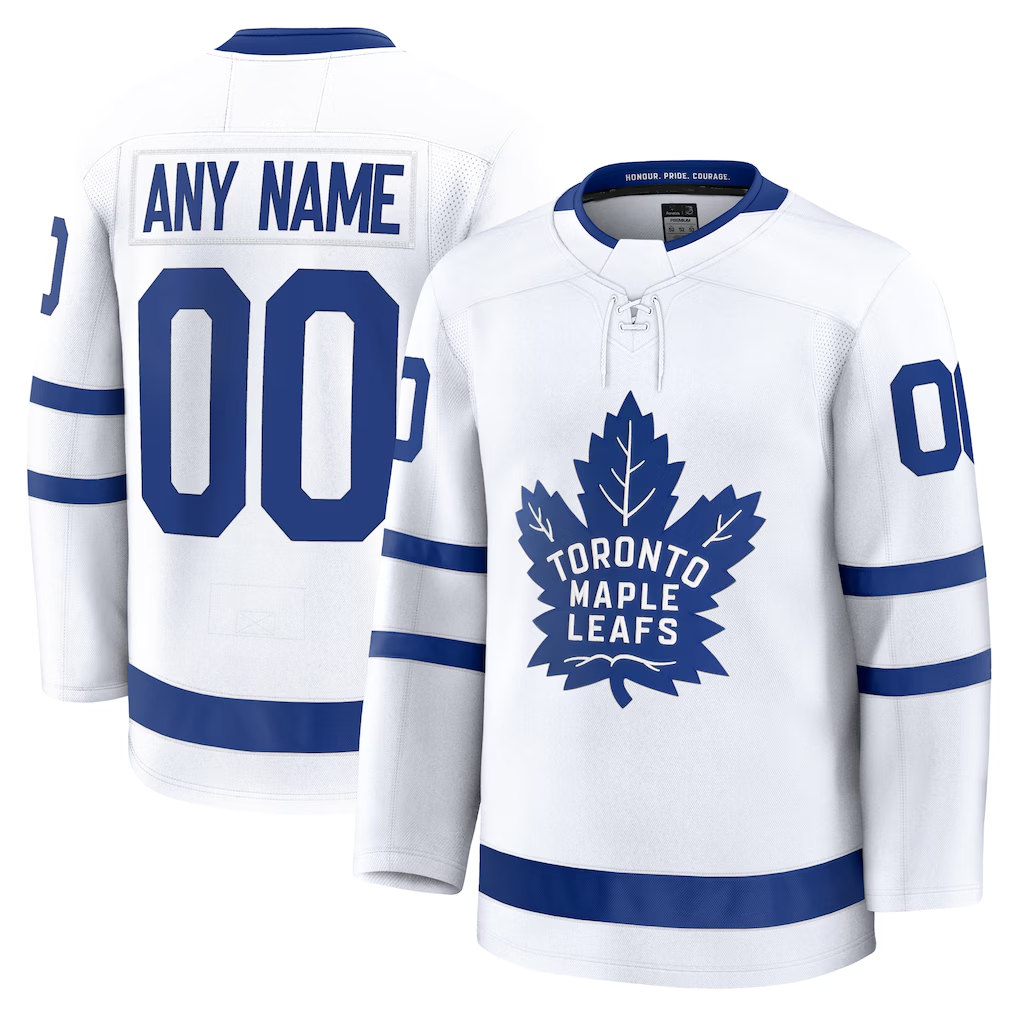 Mdoa Custom TM.Leafs White Away Premium Jerseys