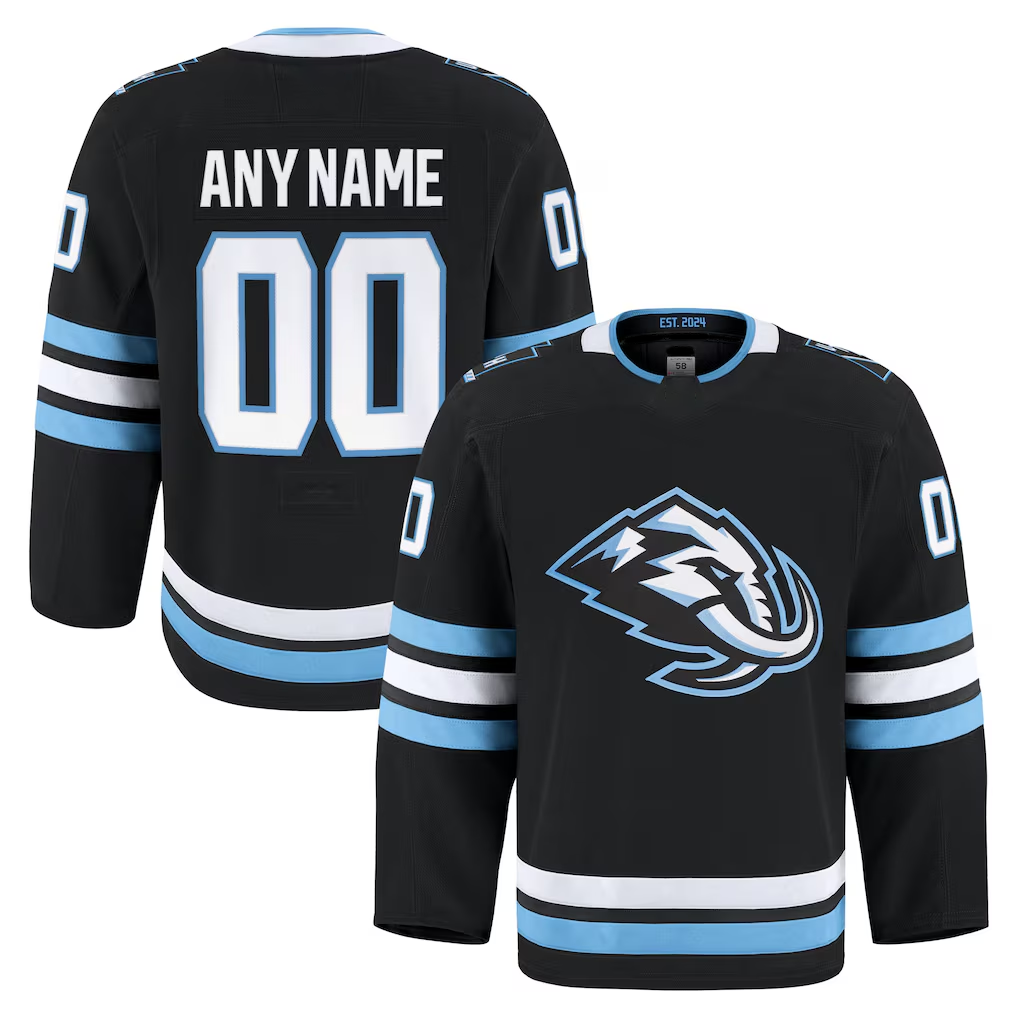 Mdoa Custom U.Mammoth Black Home Authentic Pro Jerseys