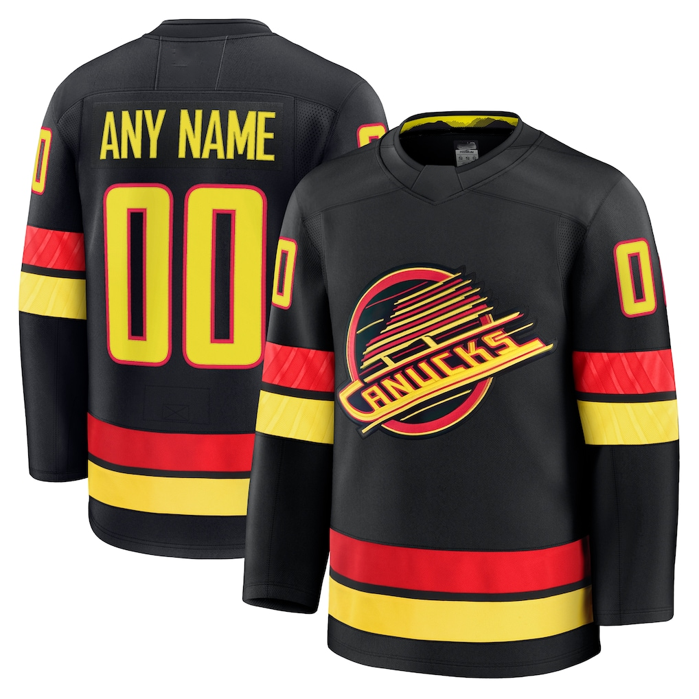 Mdoa Custom V.Canucks Black Alternate Premium Jerseys