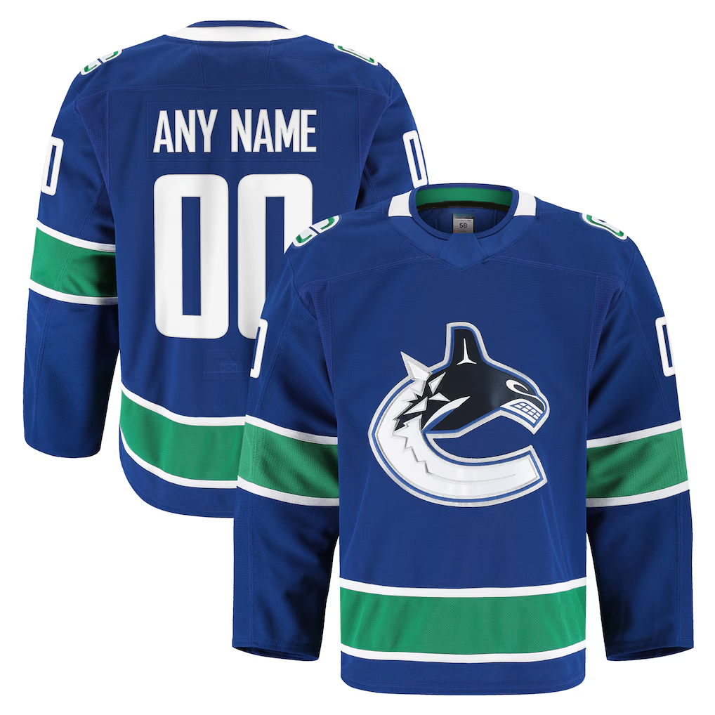 Mdoa Custom V.Canucks Blue Home Authentic Pro Jerseys