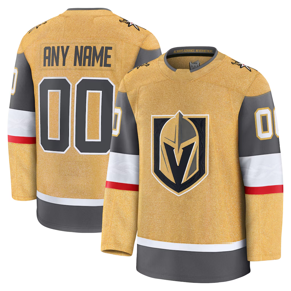 Mdoa Custom VG.Knights Gold Home Premium Jerseys