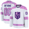 Mdoa Custom VG.Knights White 2024 Hockey Fights Cancer Practice Jerseys