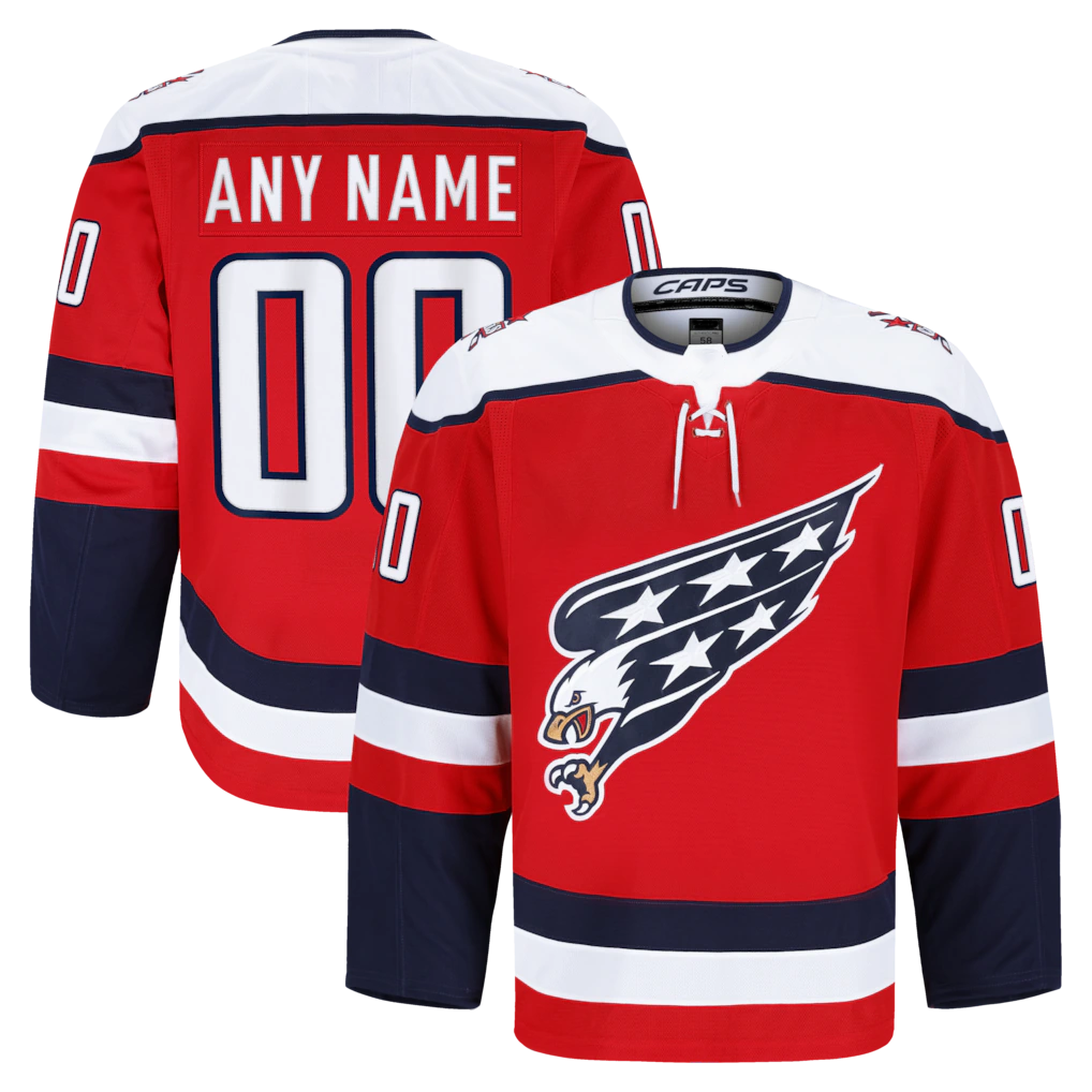 Mdoa Custom W.Capitals Red Alternate Authentic Pro Jerseys