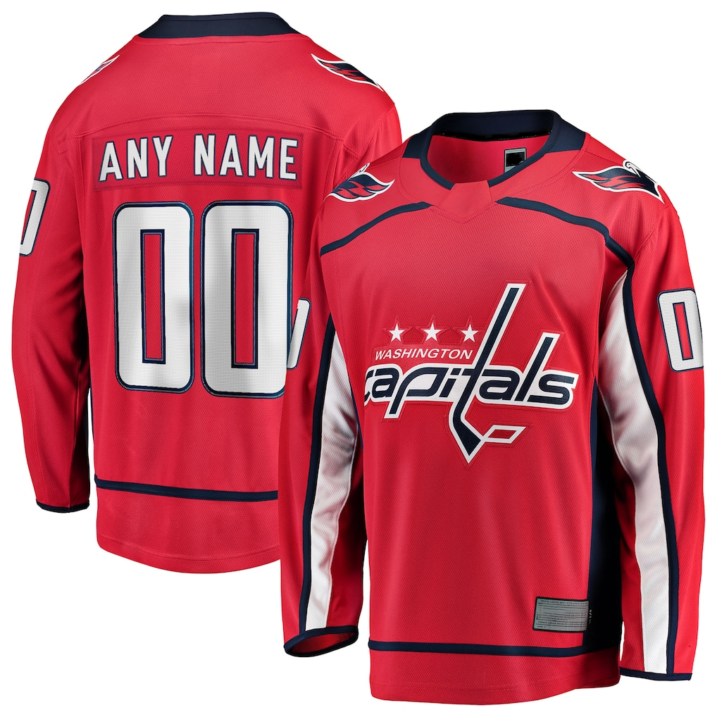 Mdoa Custom W.Capitals Red Home Premium Jerseys