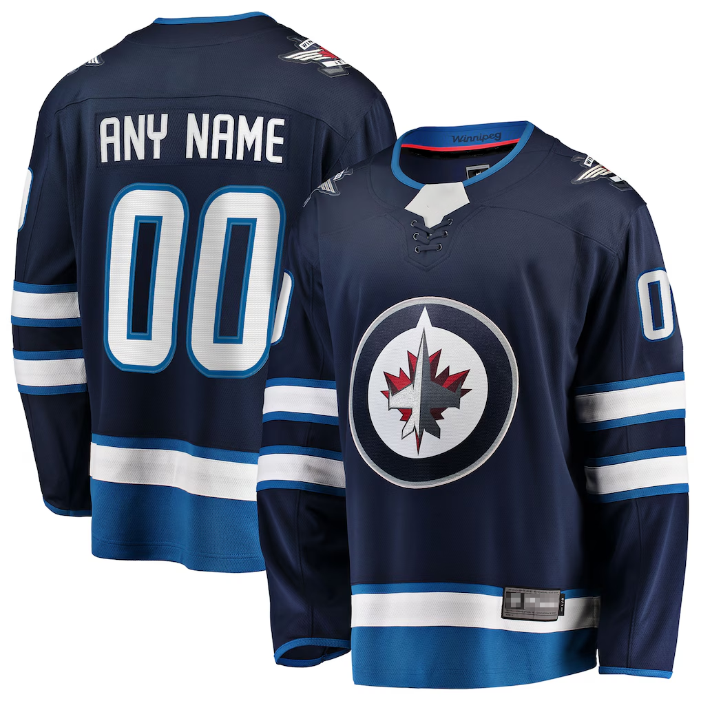 Mdoa Custom W.Jets Blue Home Breakaway Jerseys