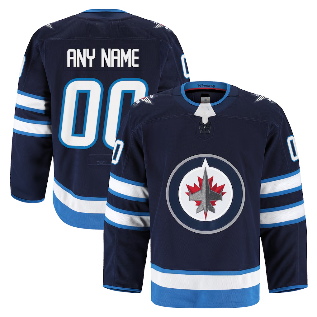 Mdoa Custom W.Jets Navy Home Authentic Pro Jerseys