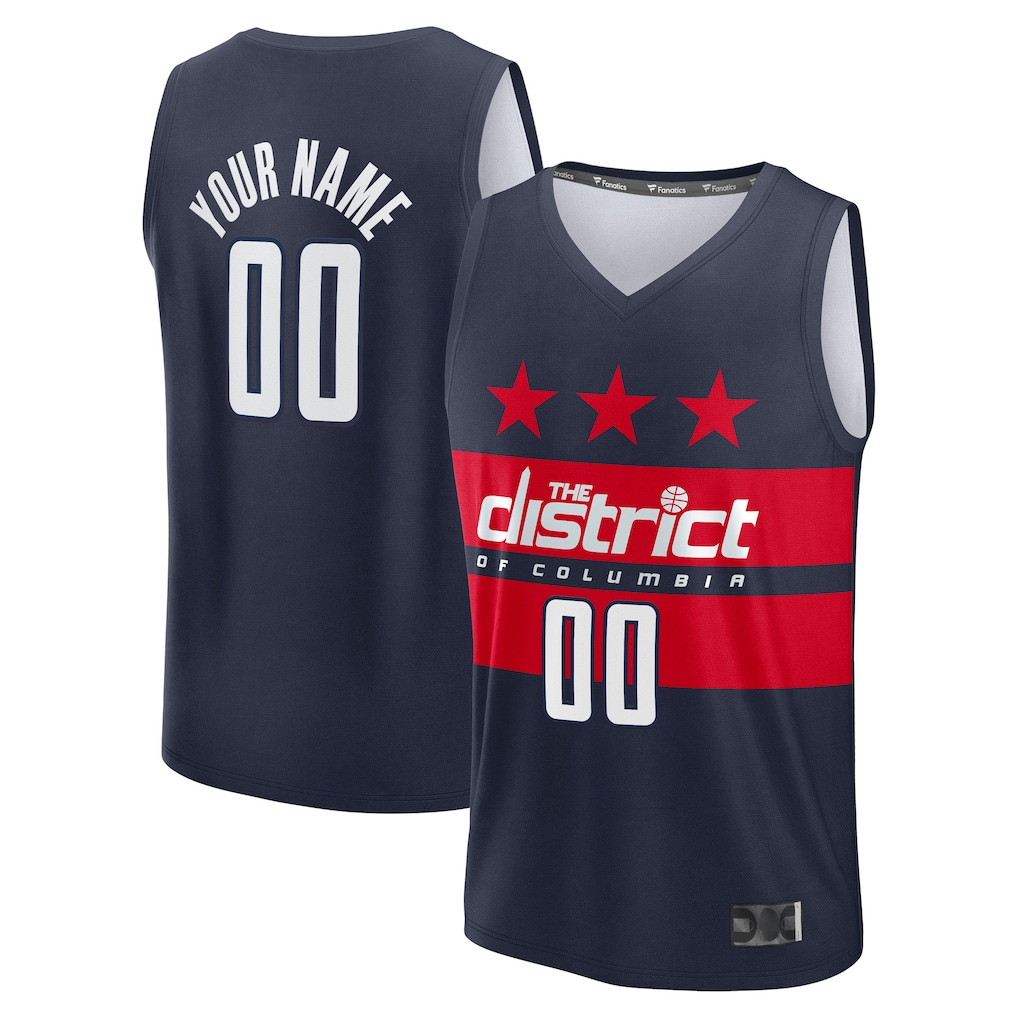 Mdoa Custom W.Wizards Navy Fast Break Jerseys - Statement Edition