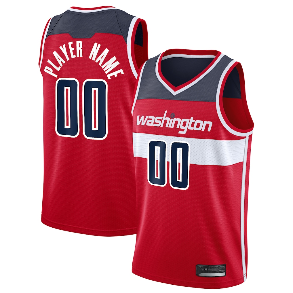 Mdoa Custom W.Wizards Red 202021 Swingman Jerseys - Icon Edition