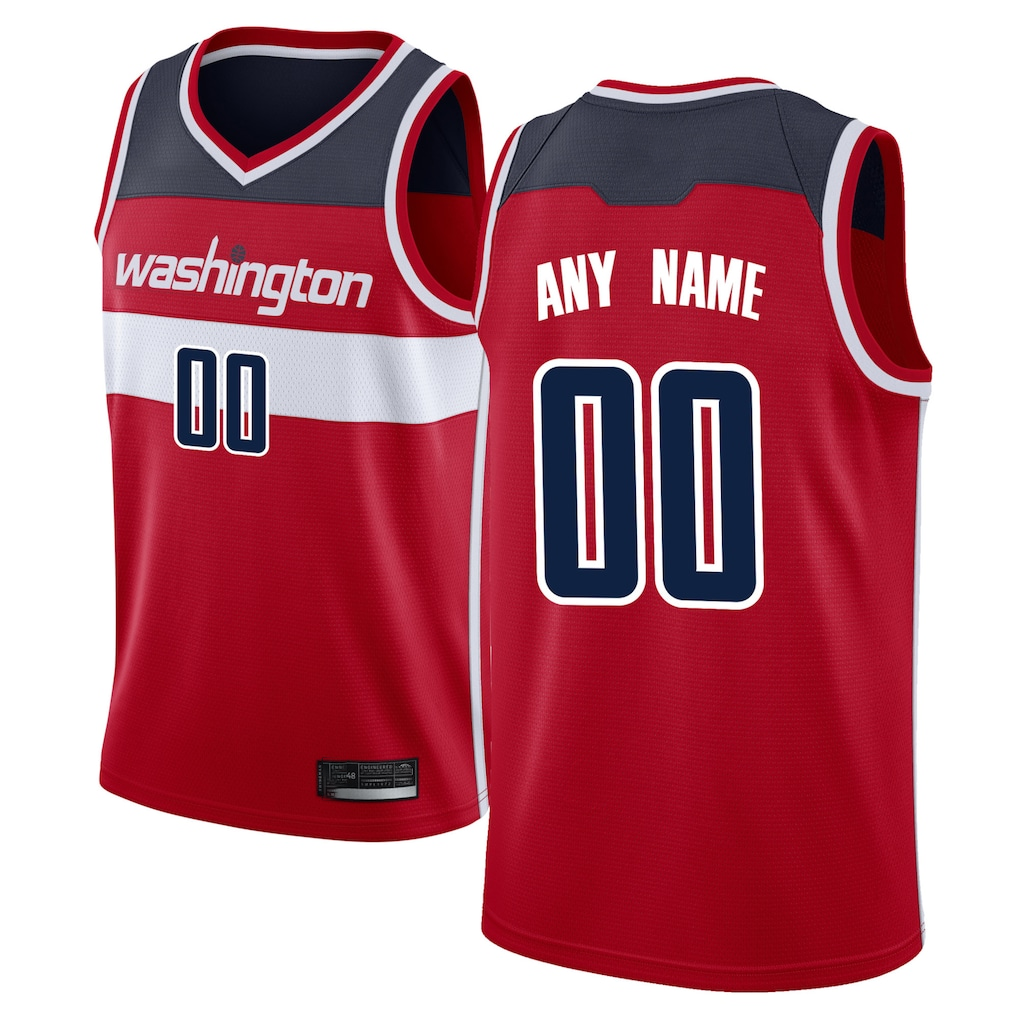 Mdoa Custom W.Wizards Red Swingman Jerseys - Icon Edition