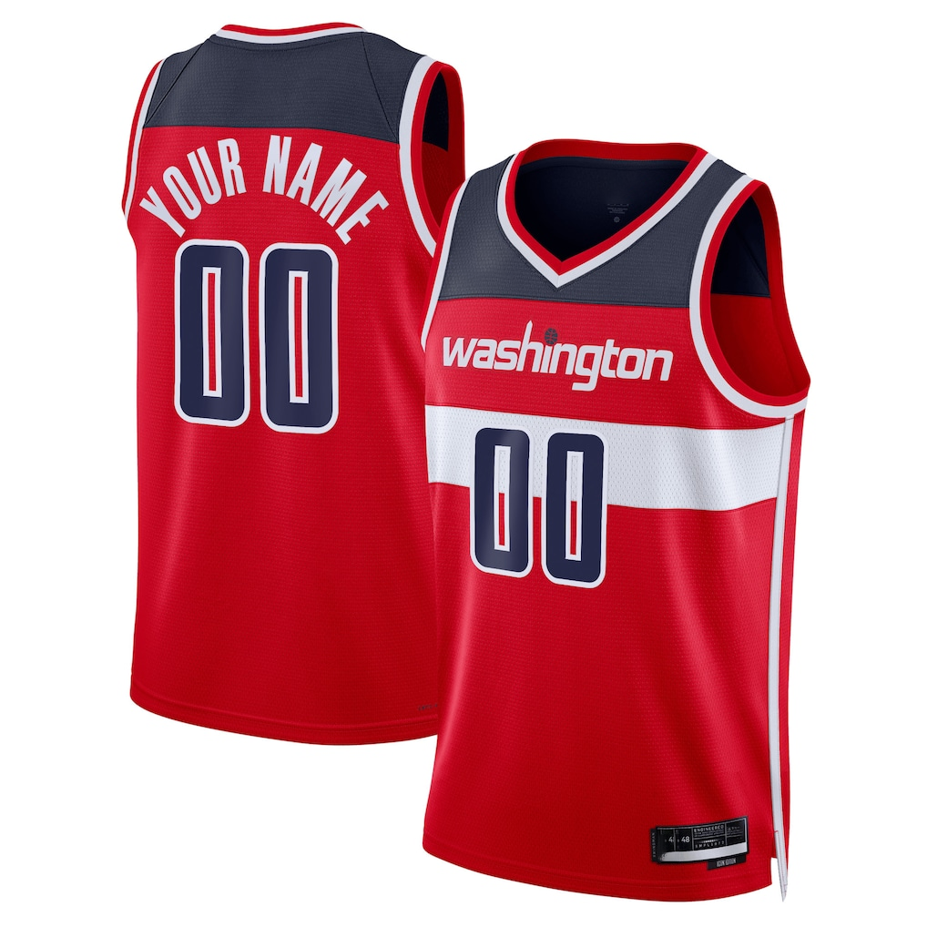 Mdoa Custom W.Wizards Red Swingman Jerseys - Icon Edition