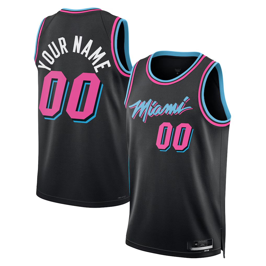Mdoa Custom M.Heat 202526 City Edition Swingman Jerseys